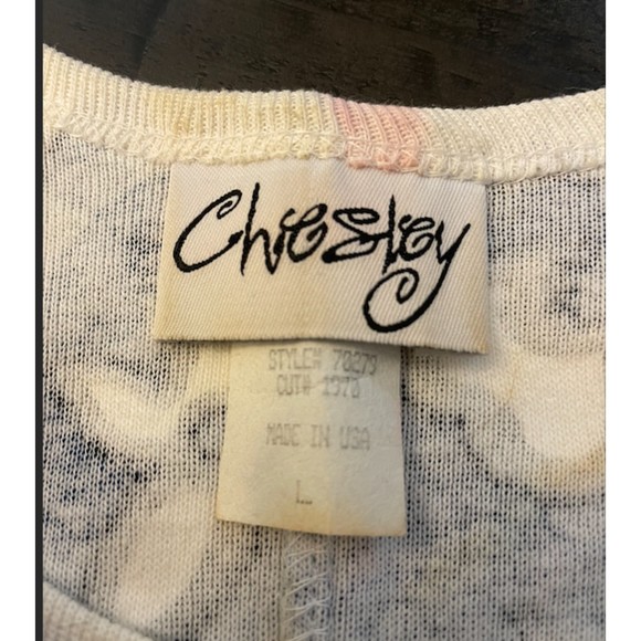 Chesley Vintage 90's/Y2K Hawaiian Print Sleeveless Cotton Dress - Sz L - Picture 14 of 15